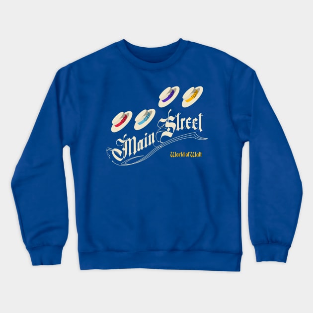 Main Street - World of Walt Crewneck Sweatshirt by World of Walt